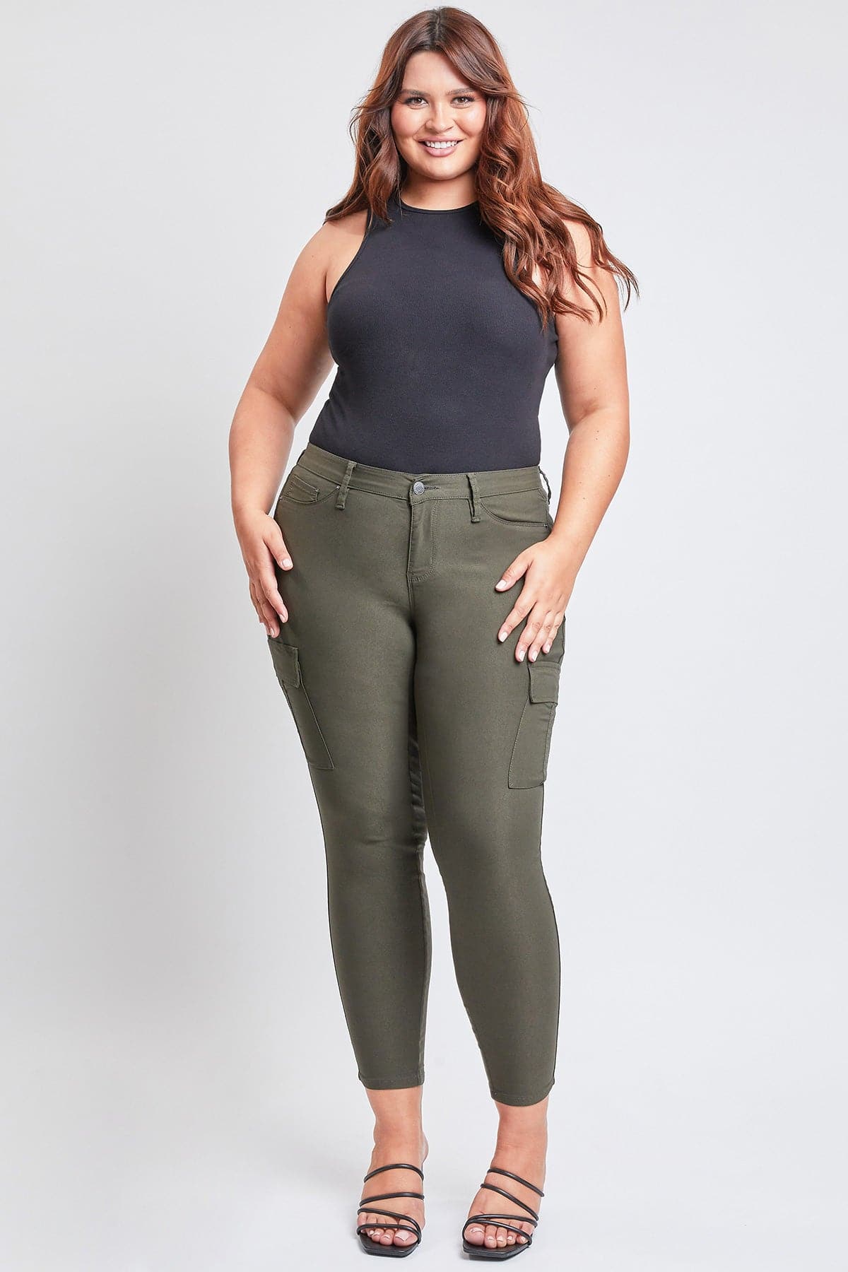 Plus Size Women's Hyperstretch Forever Color Cargo Pants