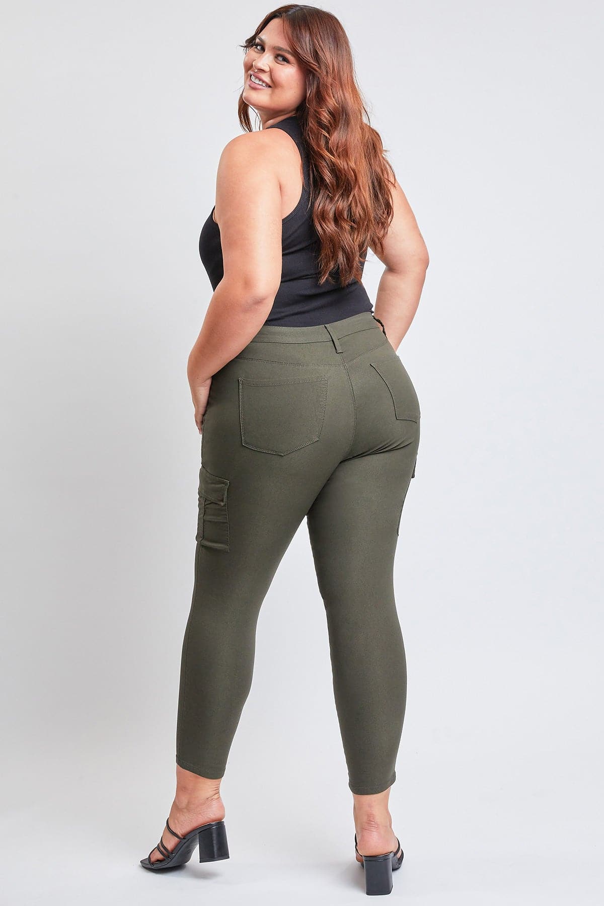 Plus Size Women's Hyperstretch Forever Color Cargo Pants