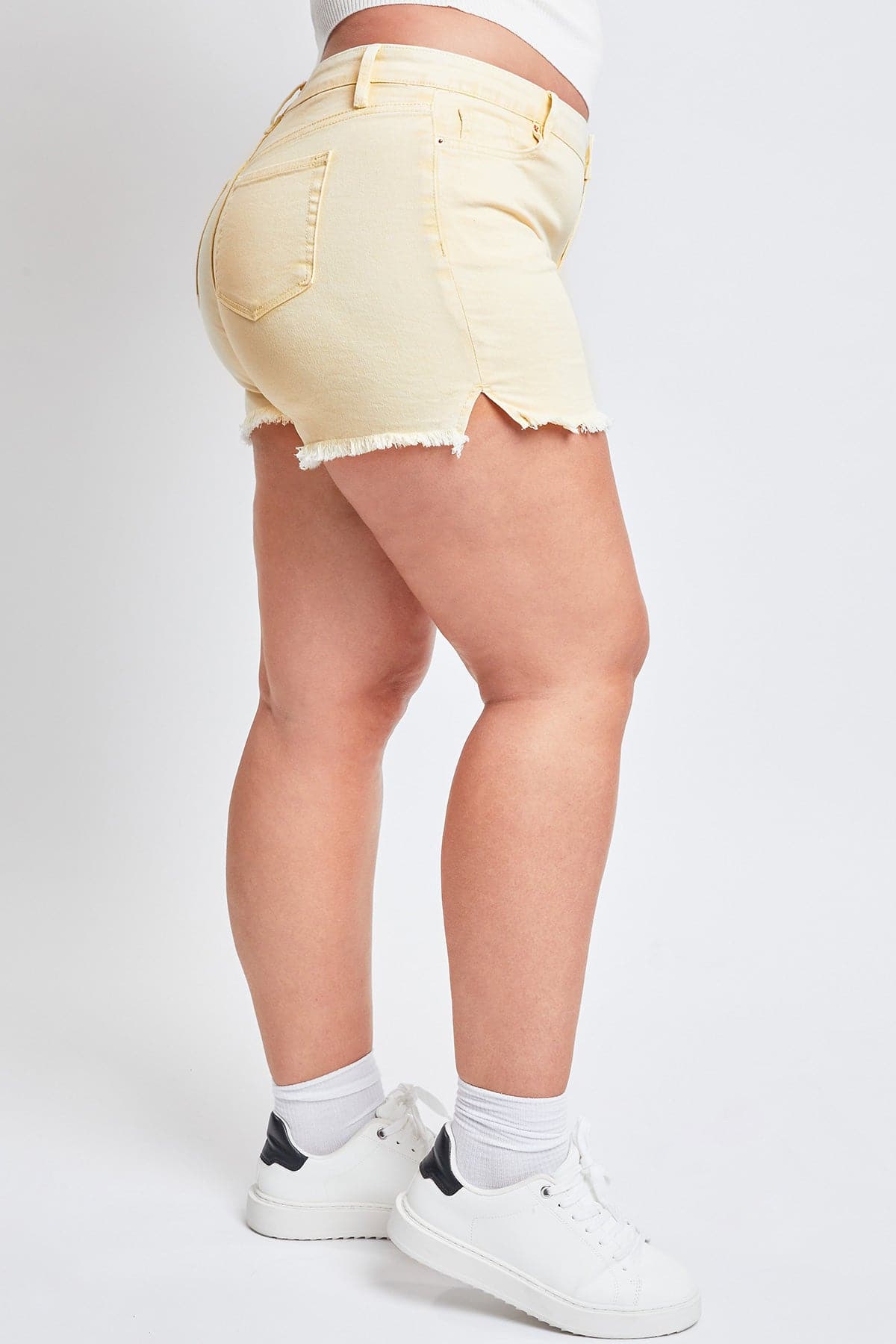 Plus Size Women's  80's Acid Wash Mom Shorts