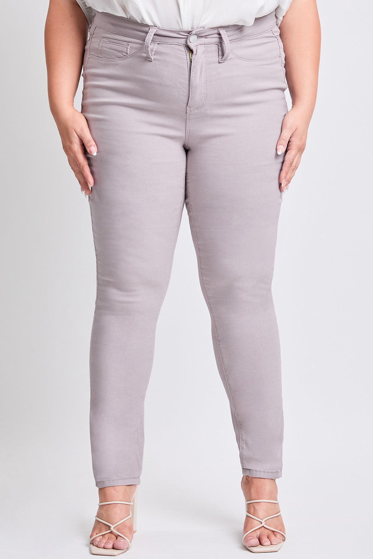 Women's Plus Size Hyperstretch Tummy Control High Rise Skinny Pants