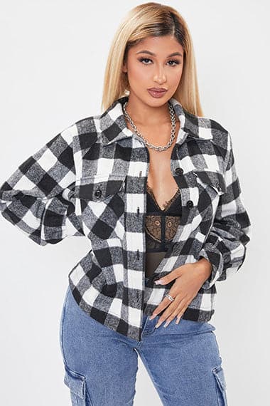 Black White Buffalo Plaid