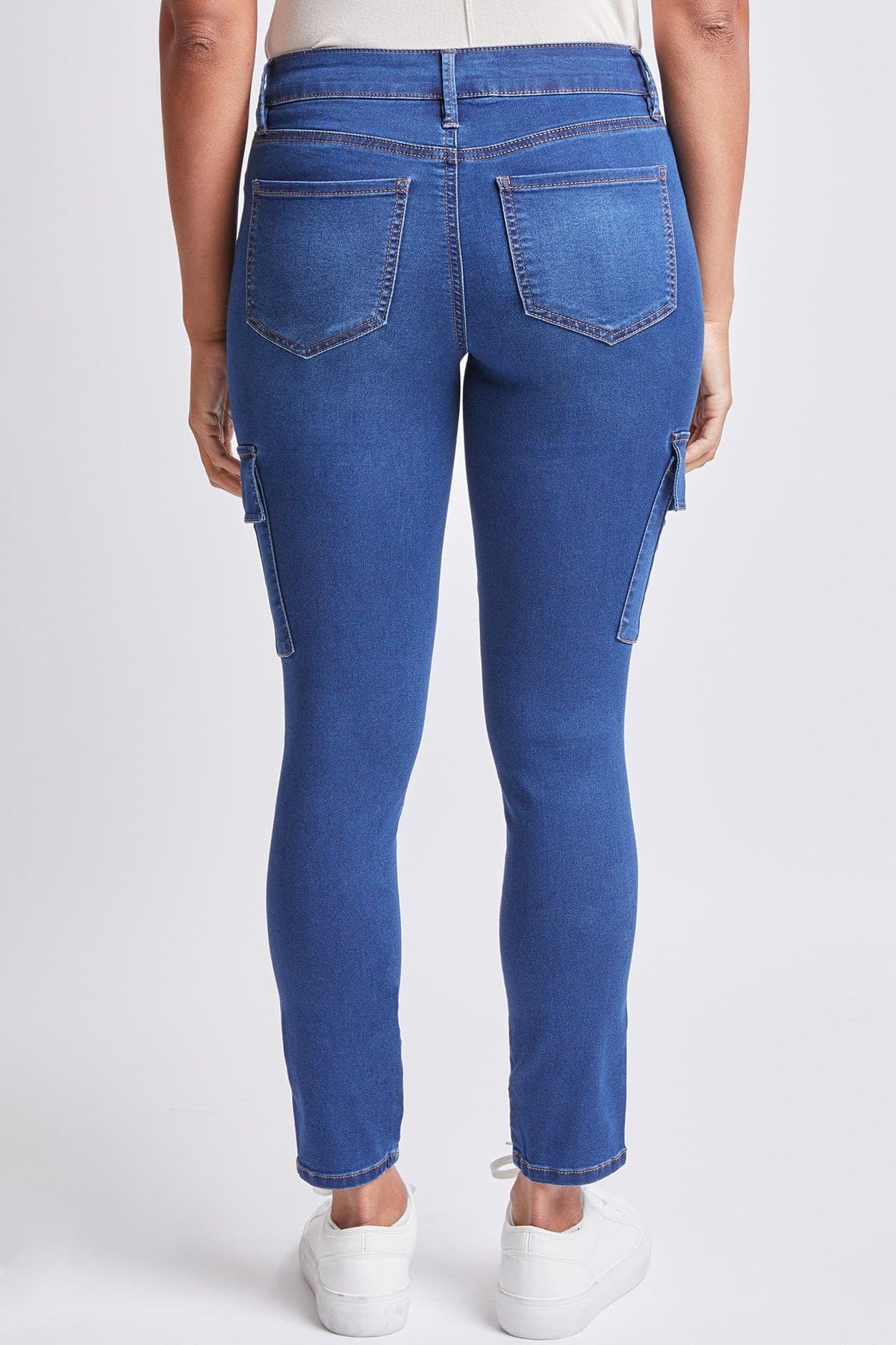 Women's Hyperdenim Mid Rise Skinny Cargo Jeans