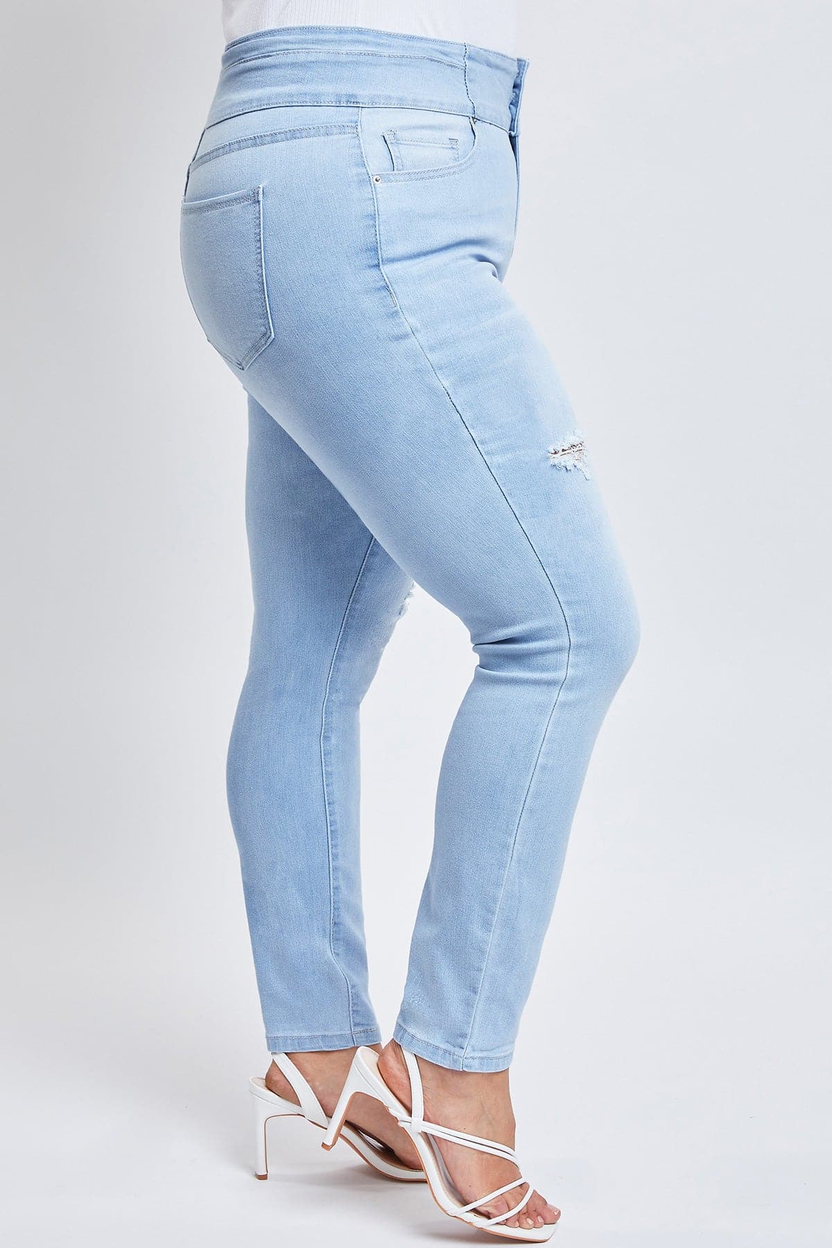 Women's Plus Size Sustainable Stacked Waistband Skinny Jeans