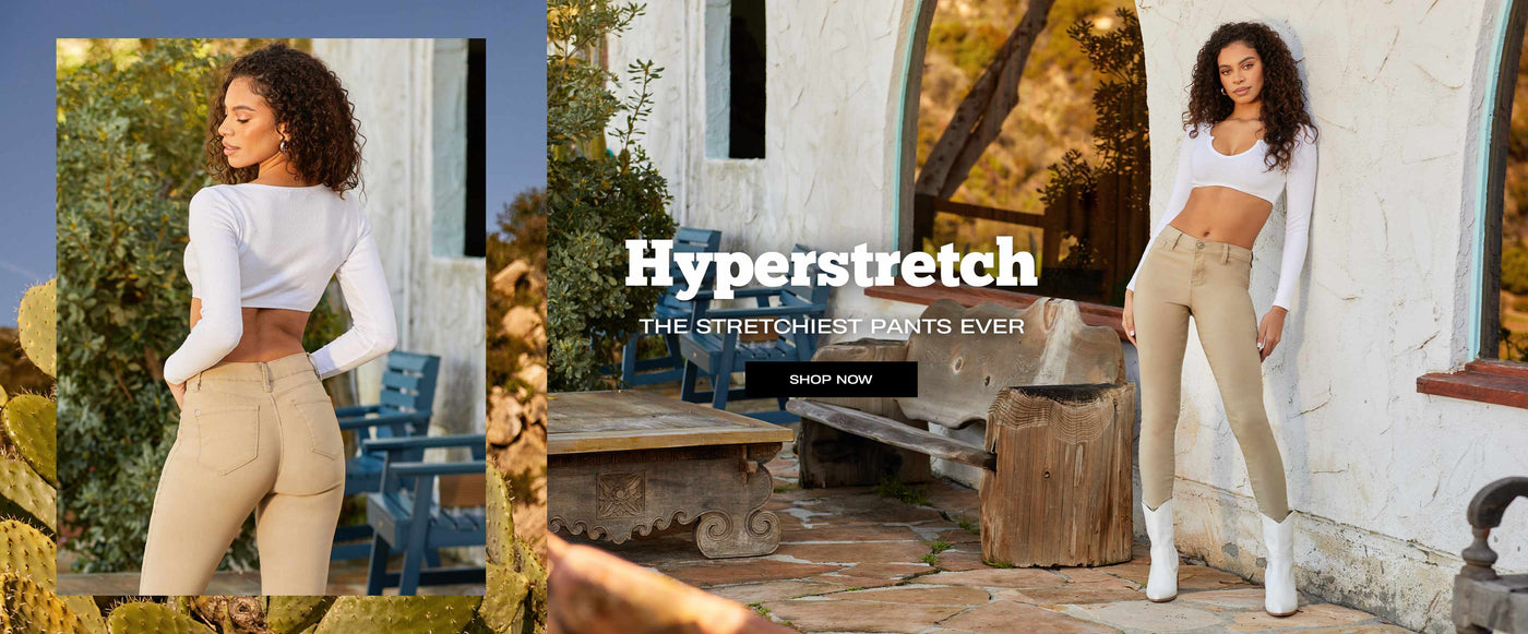 hyperstretch, the stretchiest pants ever. shop now