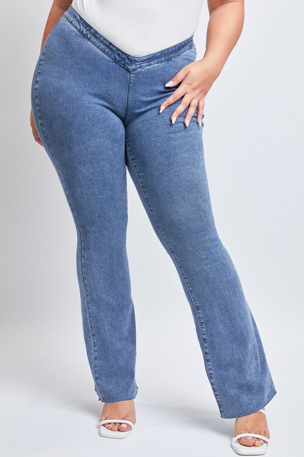 Women´s Plus Low-Rise V-Front Pull On Flare