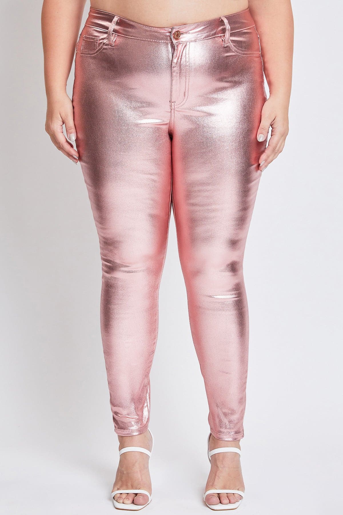 Women´s Plus High-Rise Metallic Hyperstretch Skinny Jean