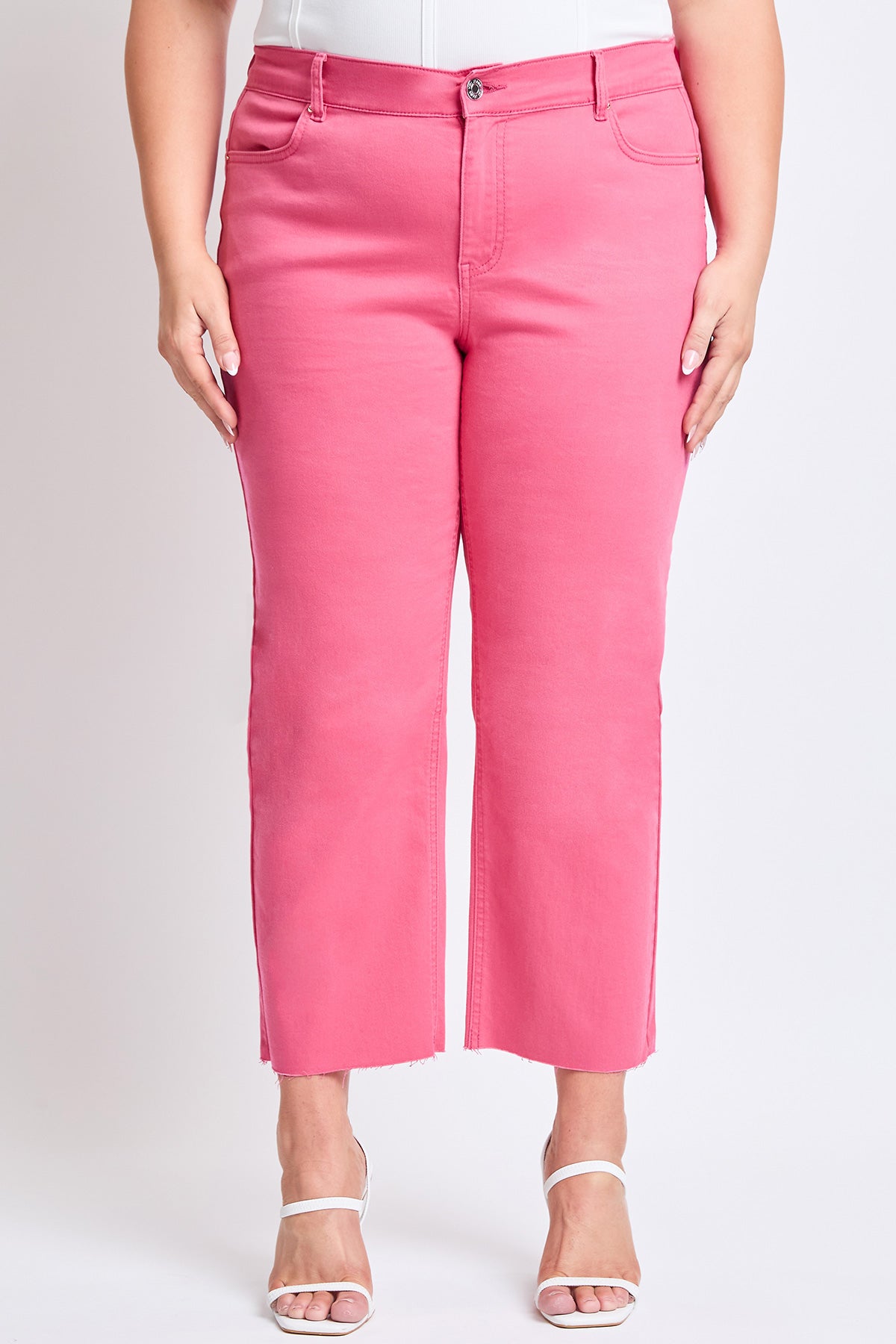 Women´s Plus High-Rise Cropped Wide Leg Trouser