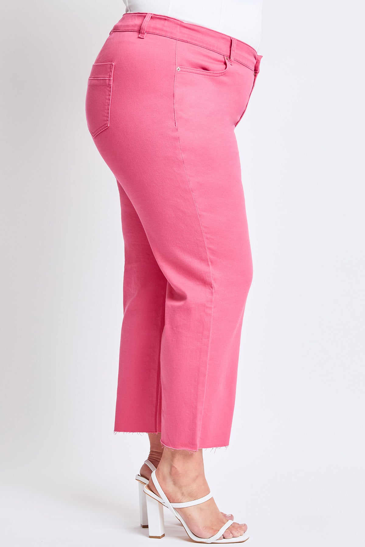 Women´s Plus High-Rise Cropped Wide Leg Trouser