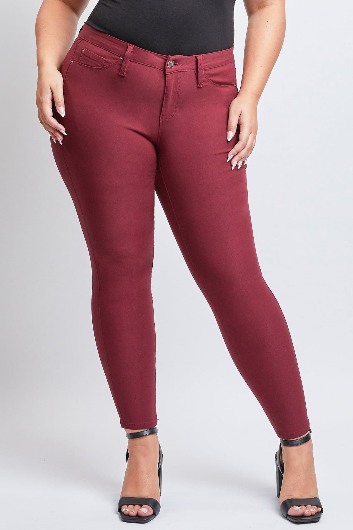 Plus Size Women's Hyperstretch Forever Color Skinny Pants - Warm Tones