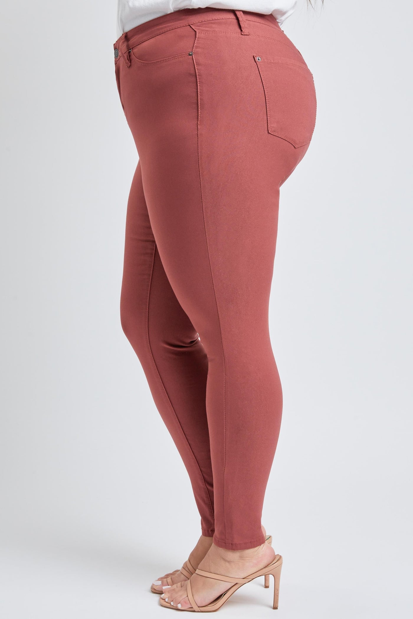 Plus Size Women's Hyperstretch Forever Color Skinny Pants - Warm Tones