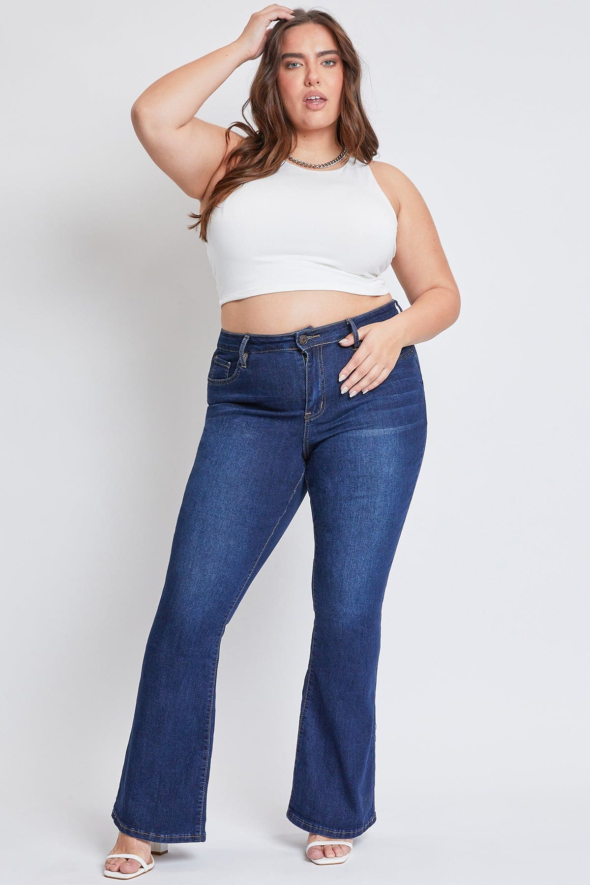 Plus Size Women's Flare Jeans