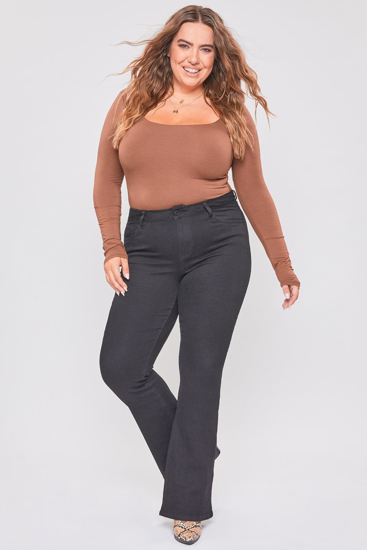 Plus Size Women's Flare Jeans