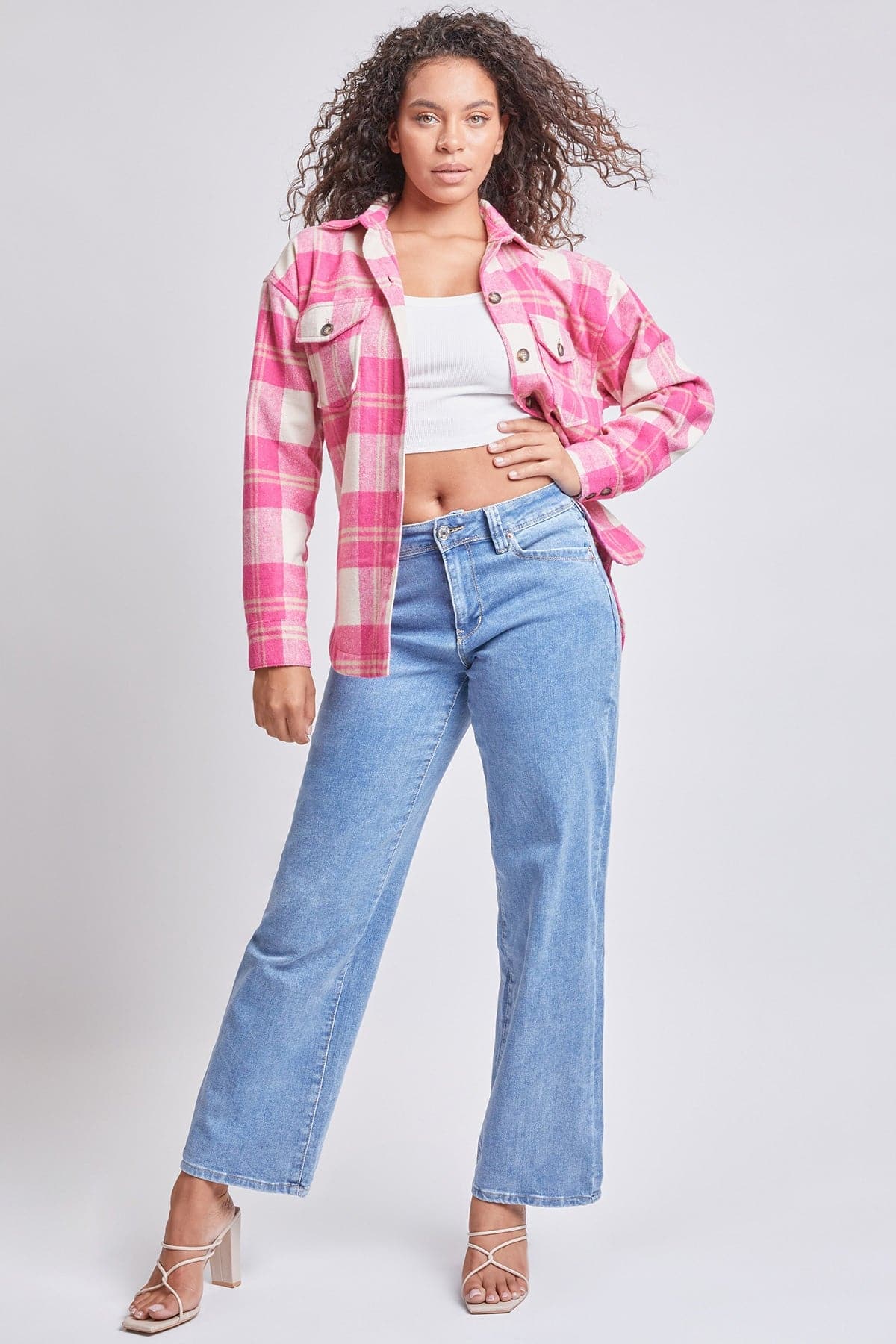 Pink Khaki Plaid