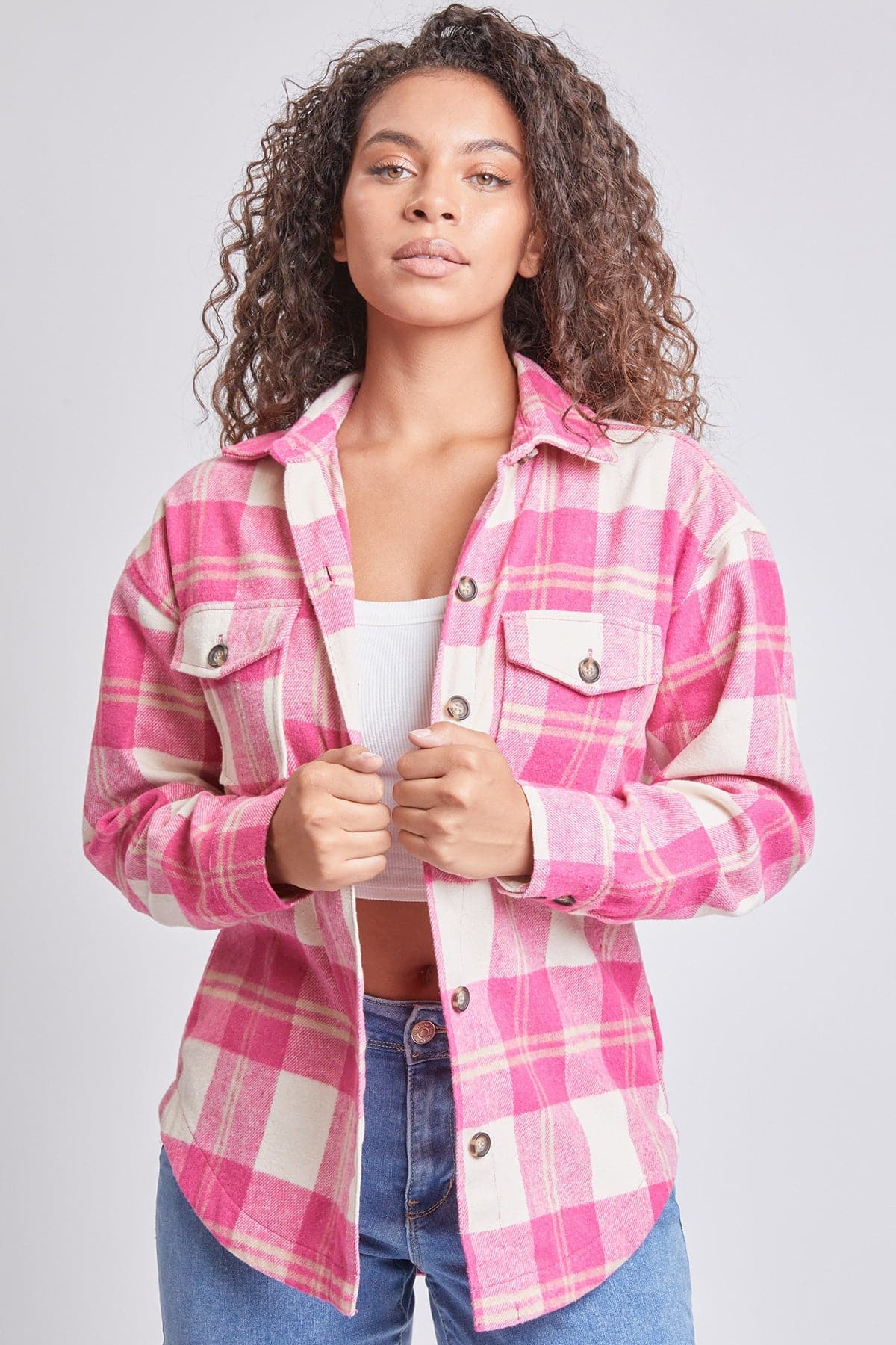 Pink Khaki Plaid