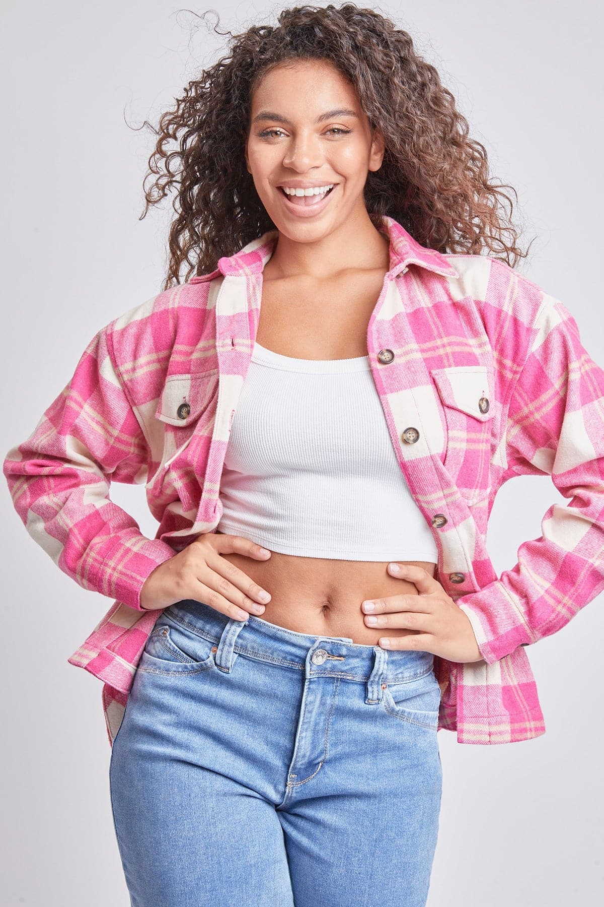 Pink Khaki Plaid