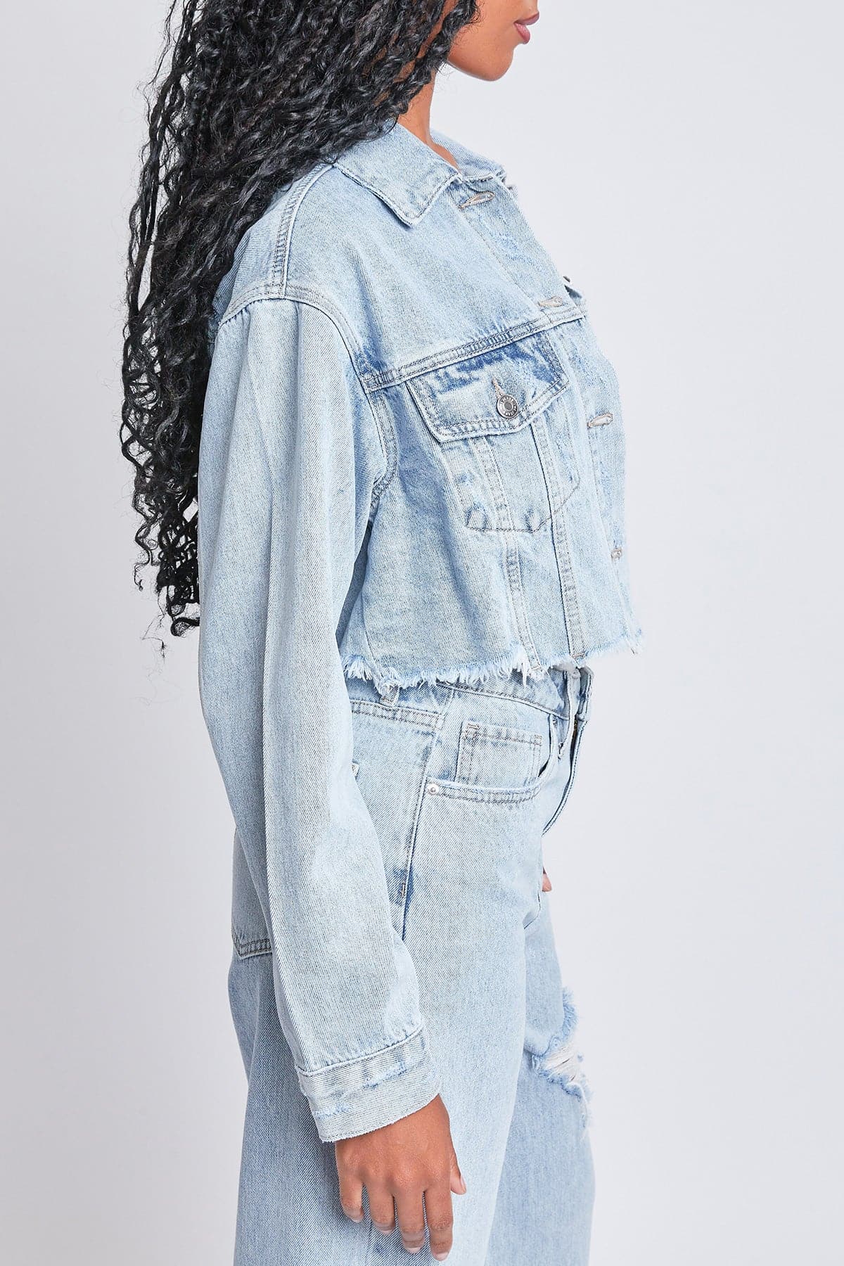 Women's Cropped Denim Jacket