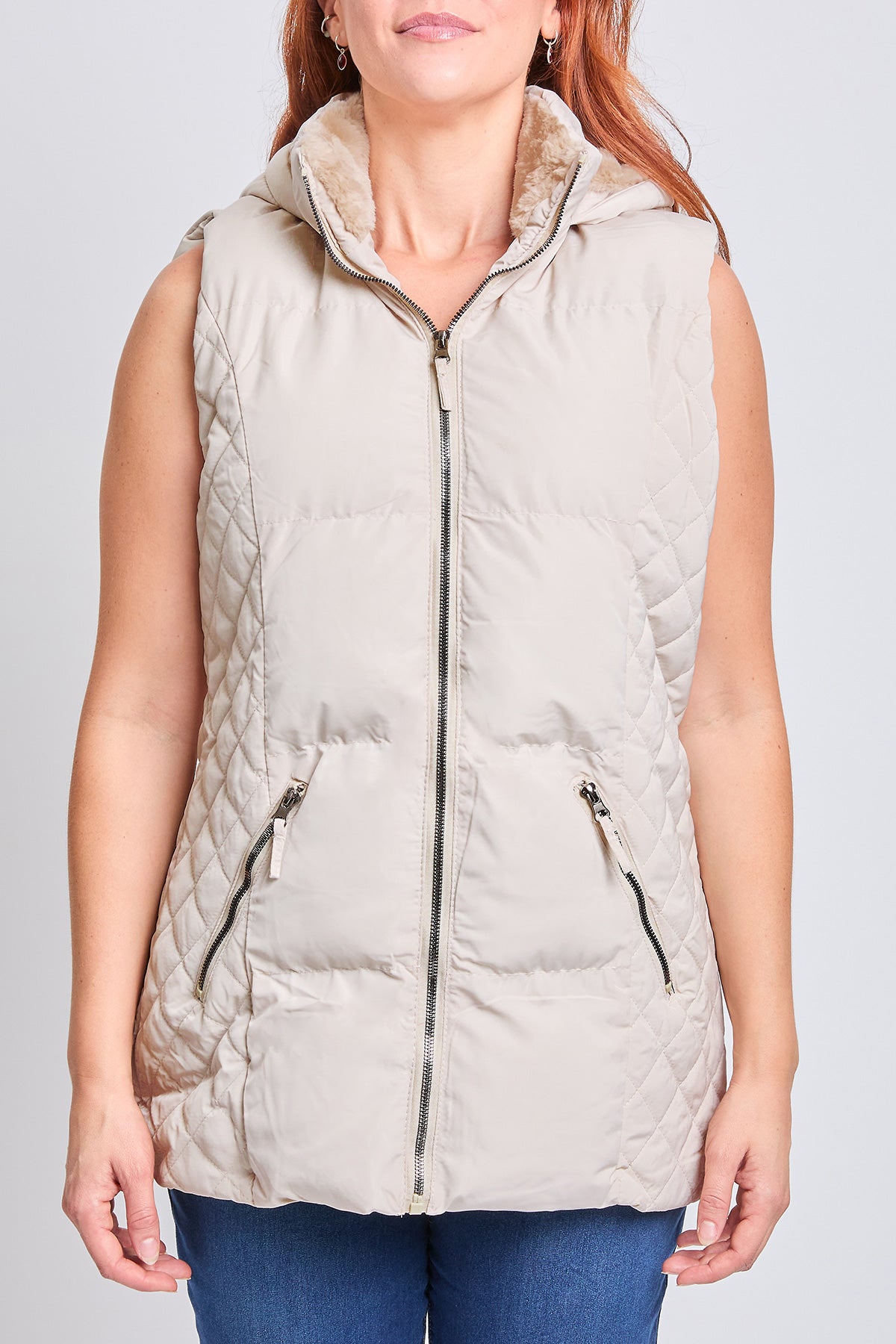 Faux Fur Puffer Vest