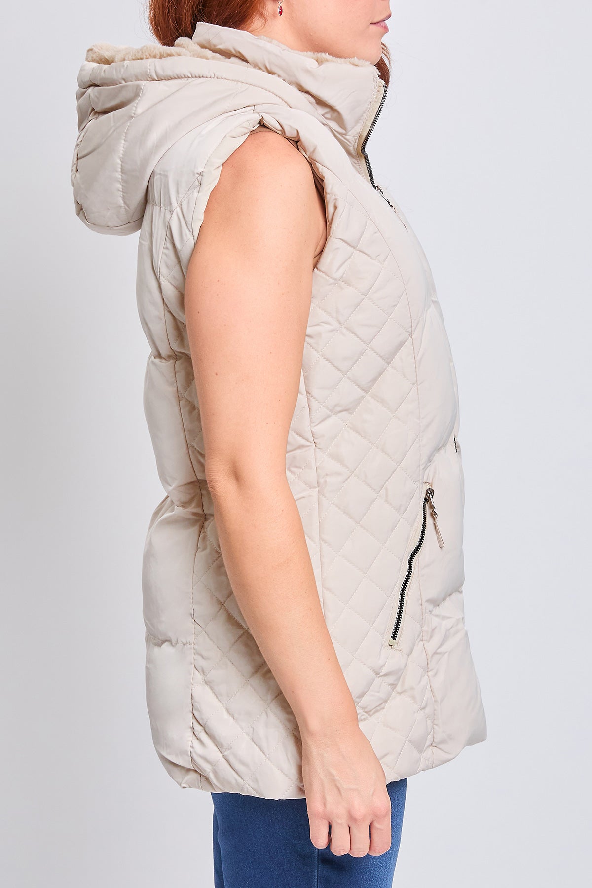 Faux Fur Puffer Vest