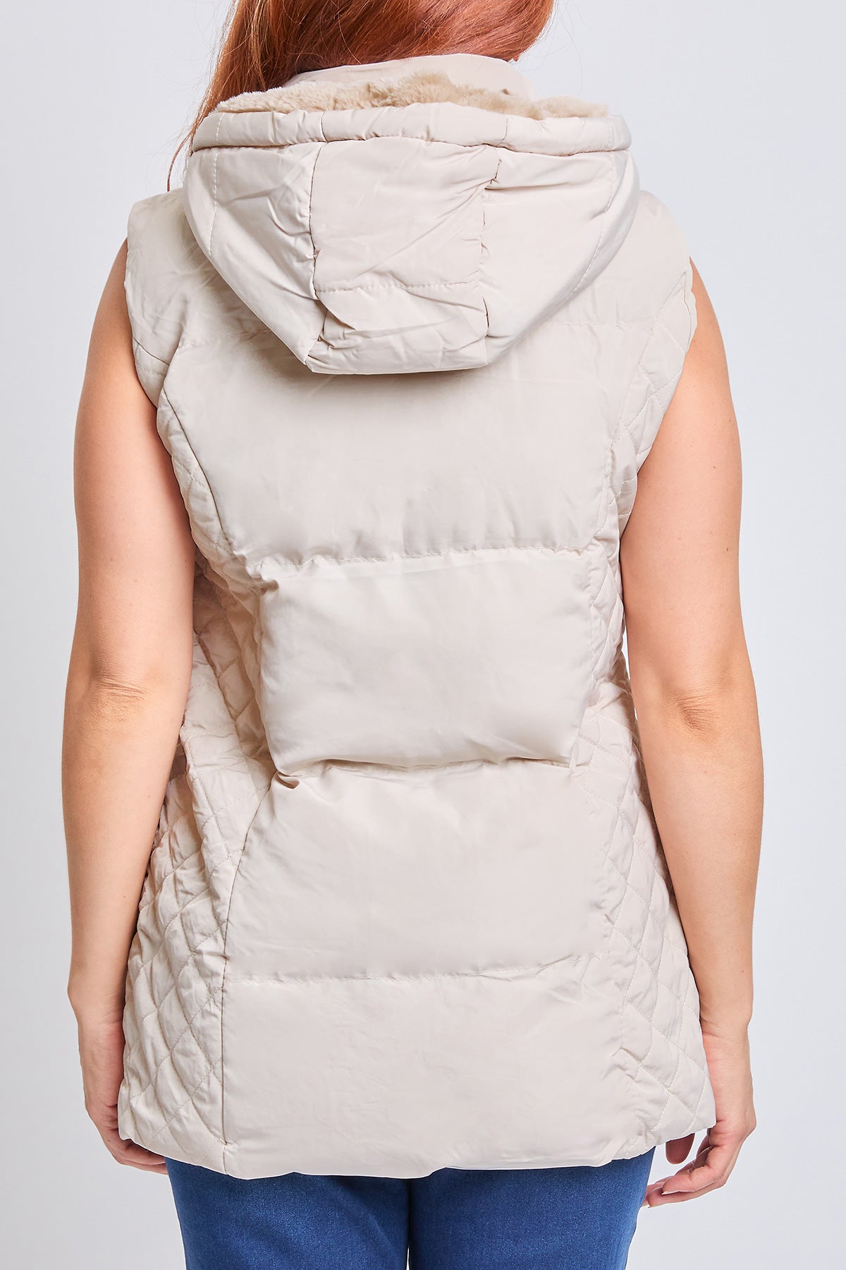 Faux Fur Puffer Vest