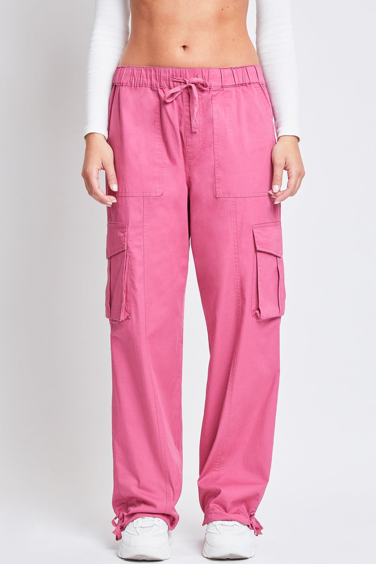 Women's Mid Rise Pull On Cargo Pants