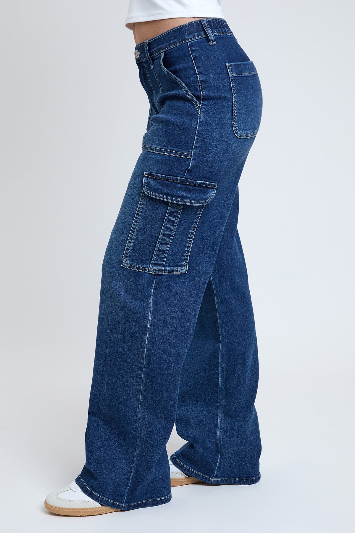 Women’s Elastic Waist Cargo Jean