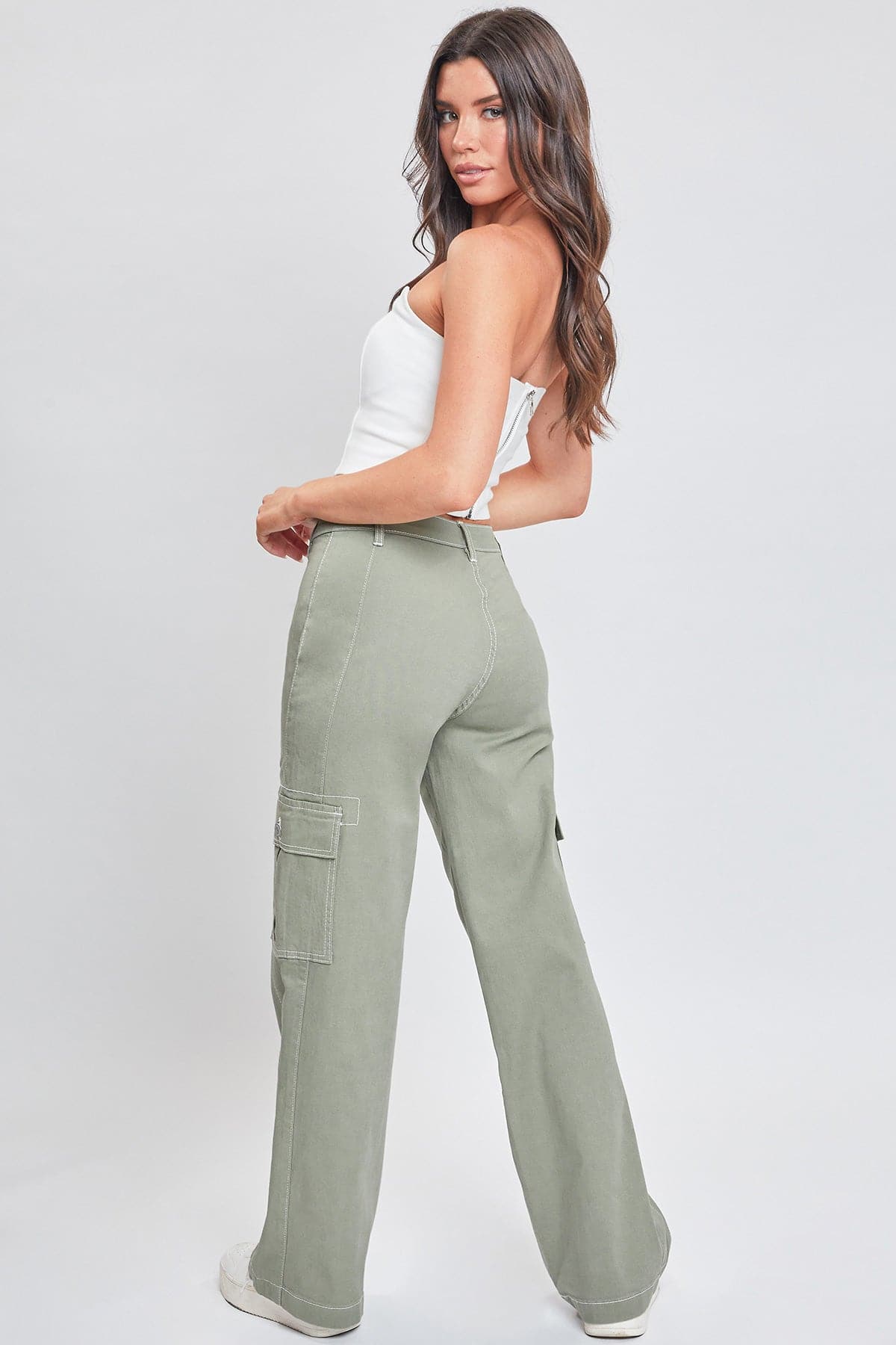 Women's Cargo Pants With Front Seam