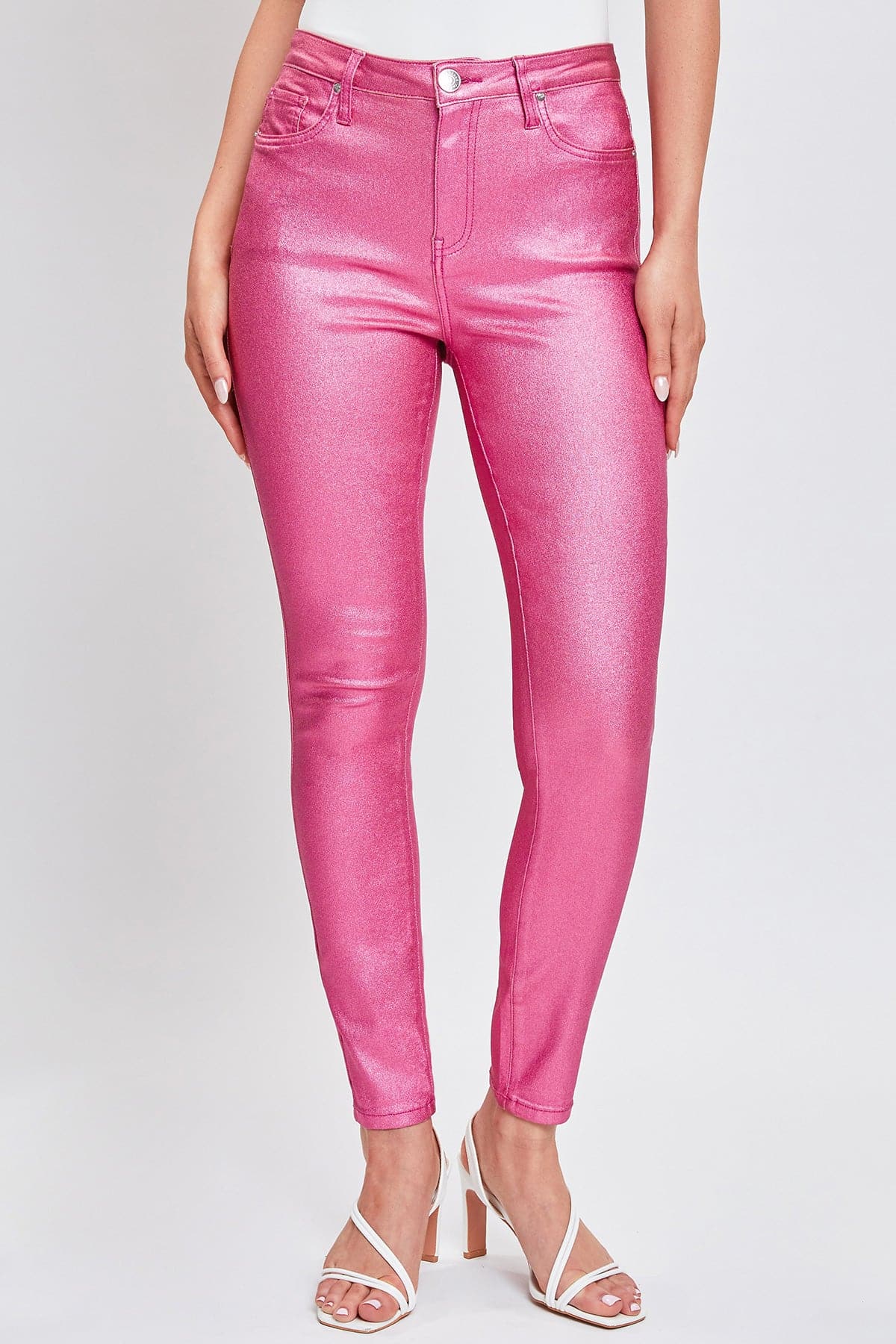 Women's  Metallic Hyperstretch Skinny Pants