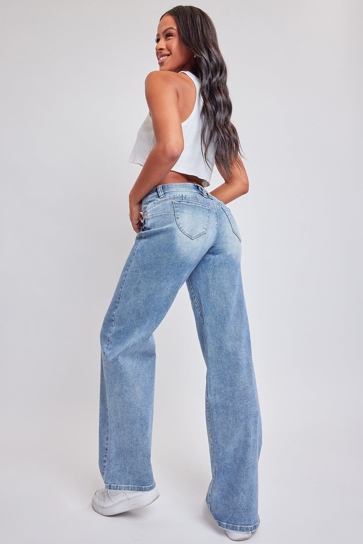 Women’s Sustainable WannaBettaButt Low Rise Wide Leg Jeans