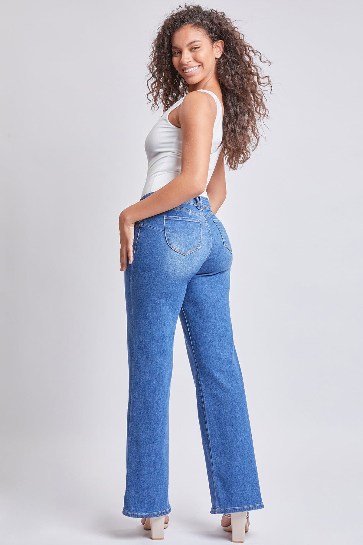 Women’s Sustainable WannaBettaButt Low Rise Wide Leg Jeans