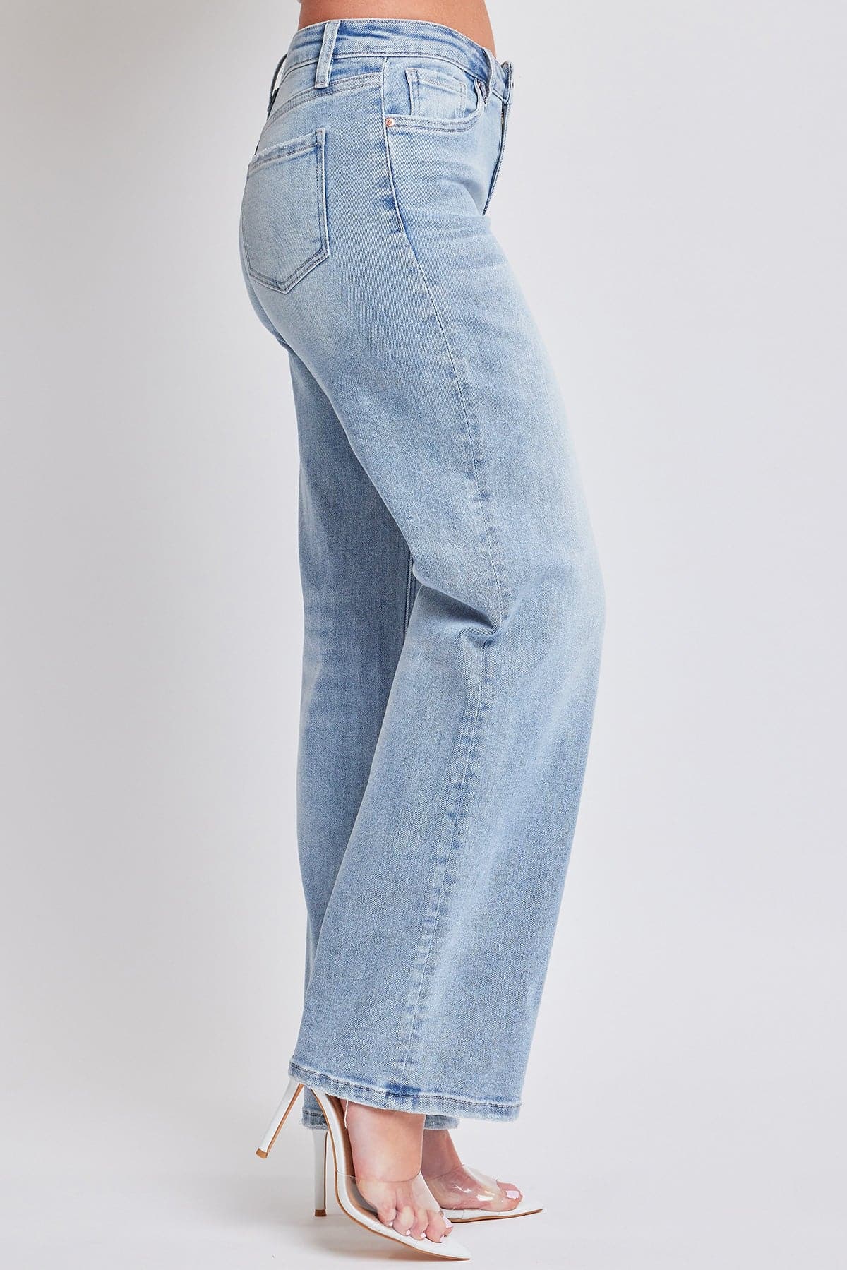 Women's Mid Rise Wide Leg Jeans