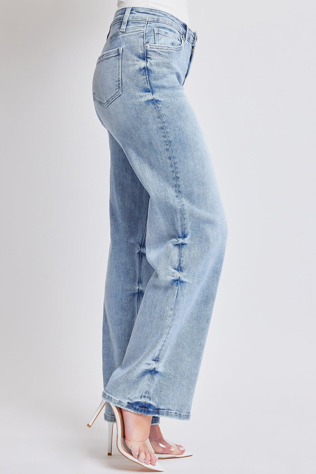 Women's Mid Rise Wide Leg Jeans