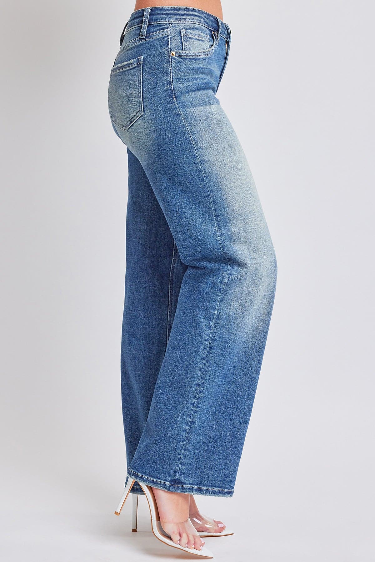 Women's Mid Rise Wide Leg Jeans