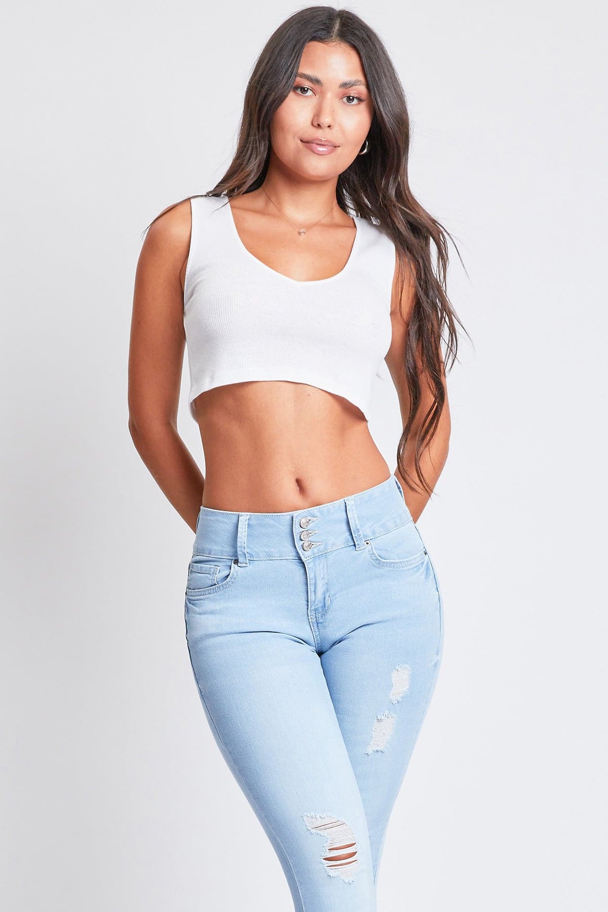 L Light Blue Rips