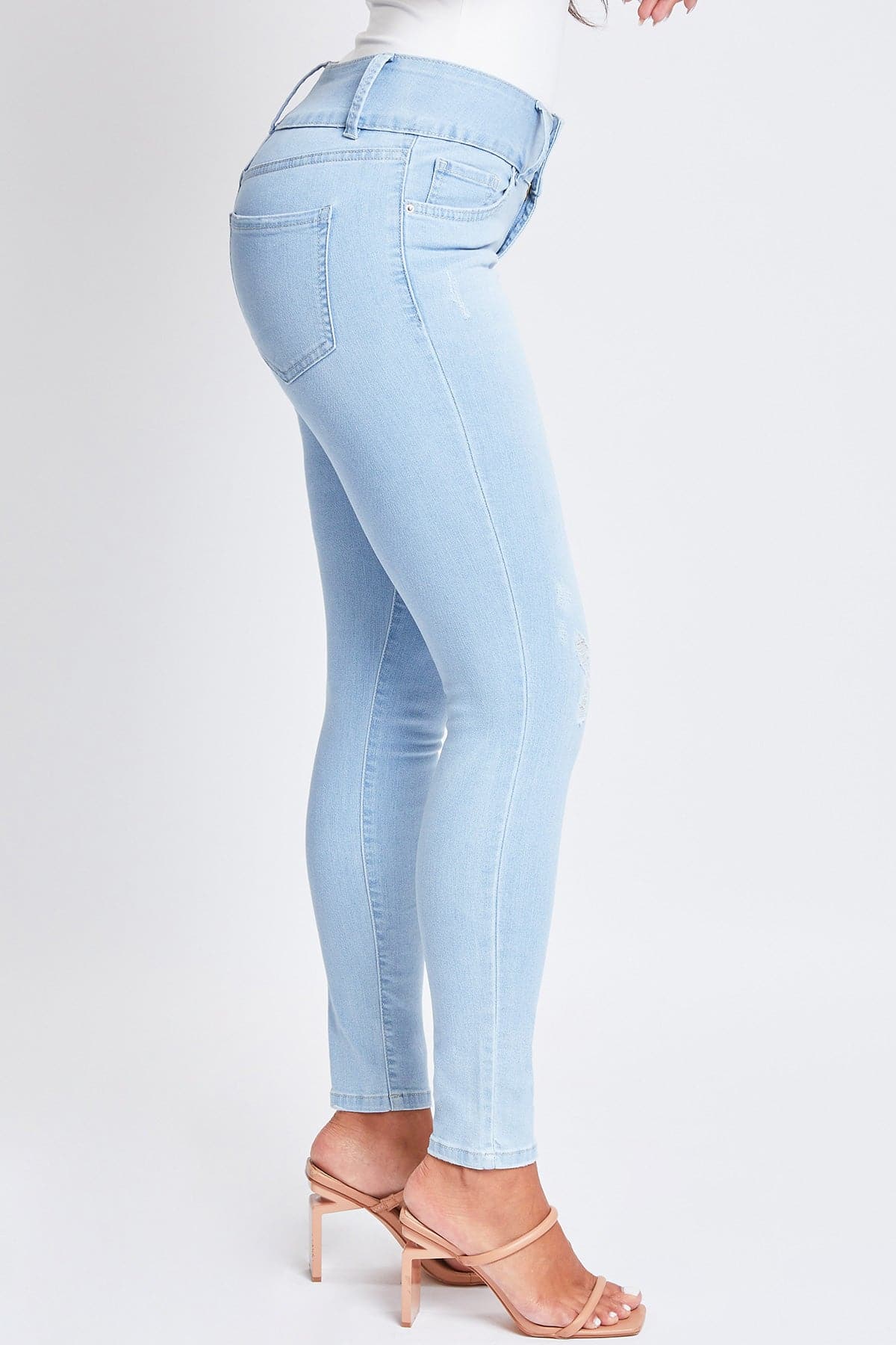 L Warm Light Blue Rips