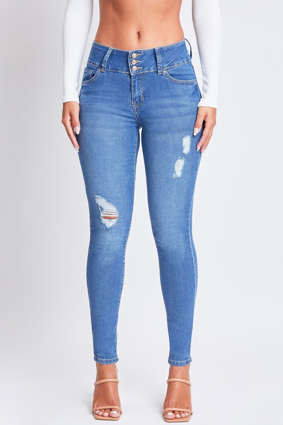 Women's Sustainable Essential Distressed Skinny Jean