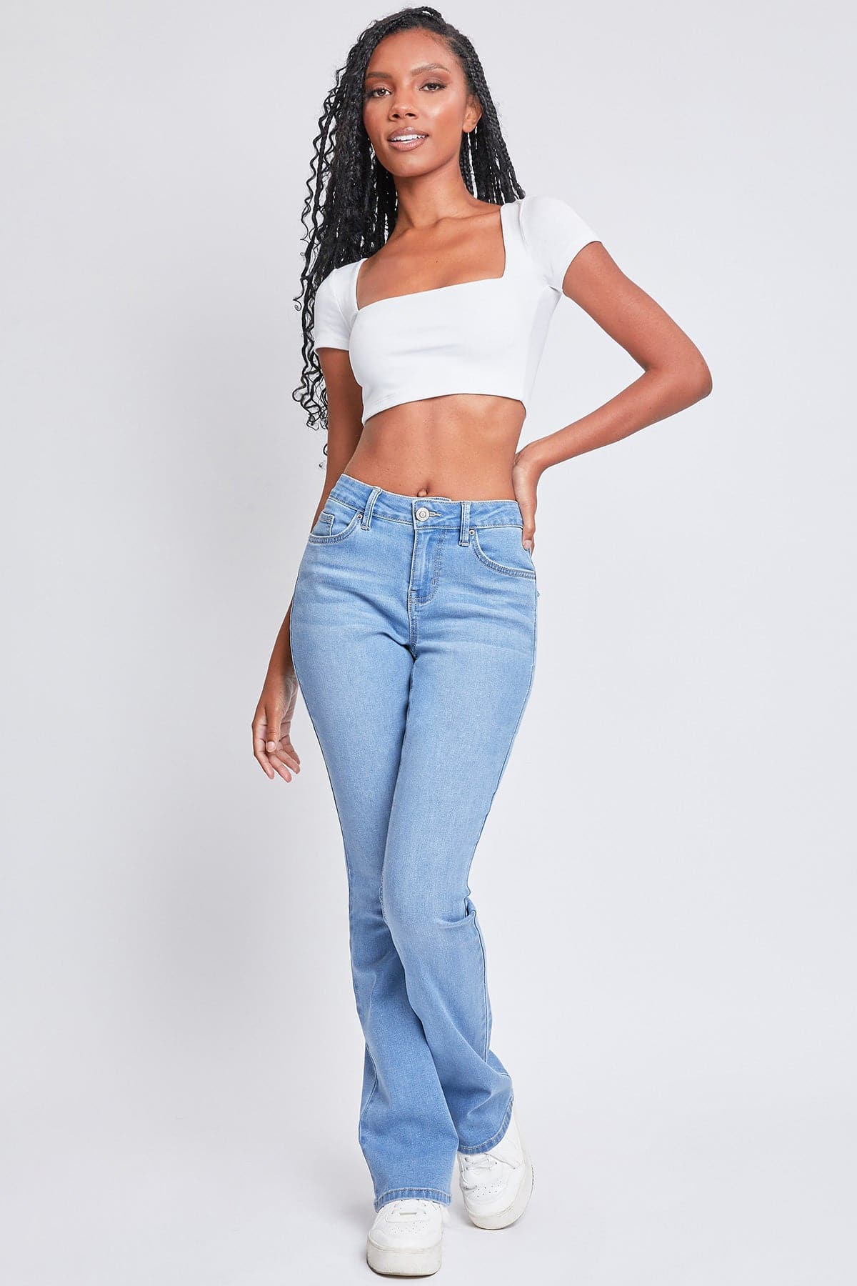 Women's Essential Mid Rise Bootcut Jeans