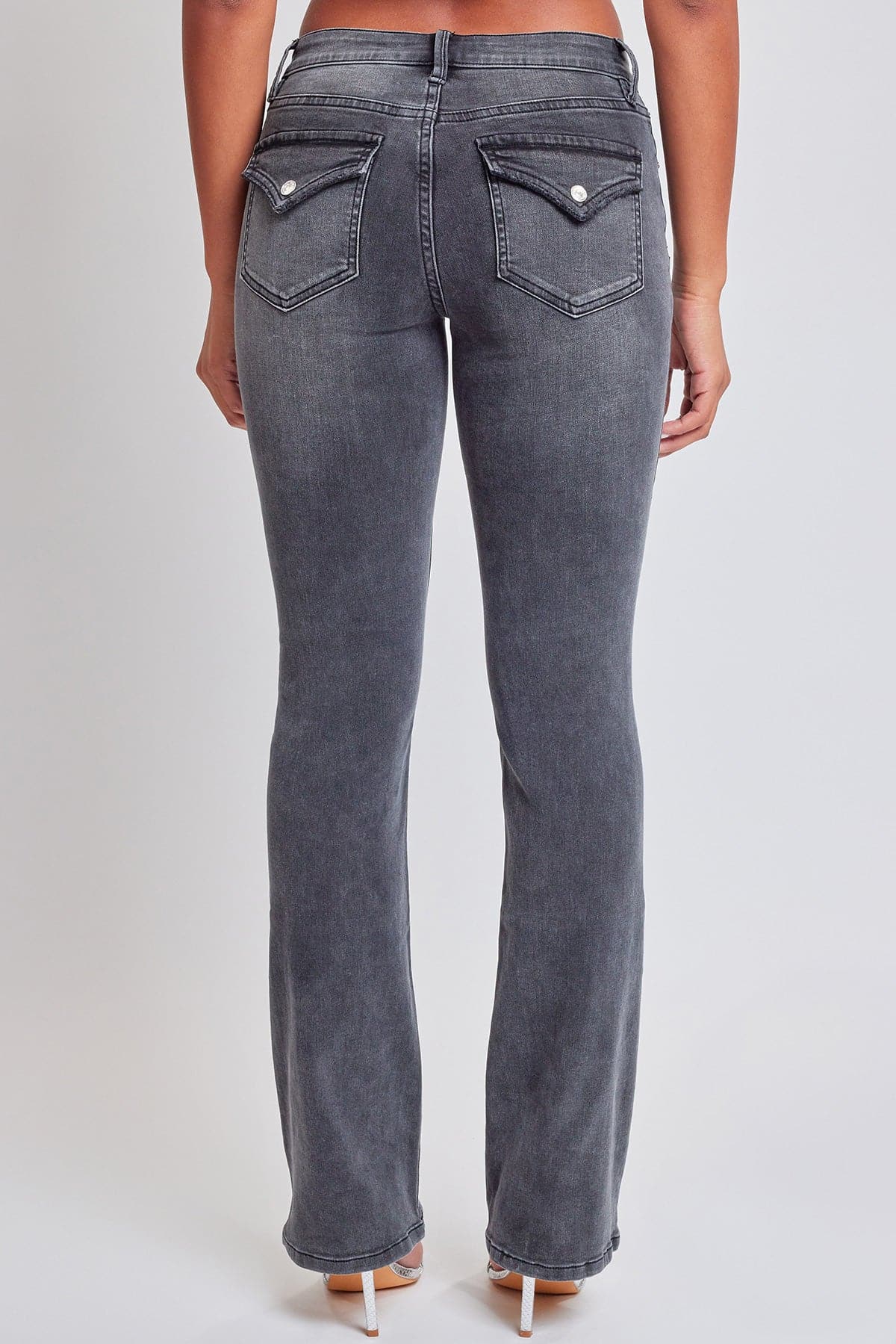 Women's Bootcut Jeans with Flap Pockets