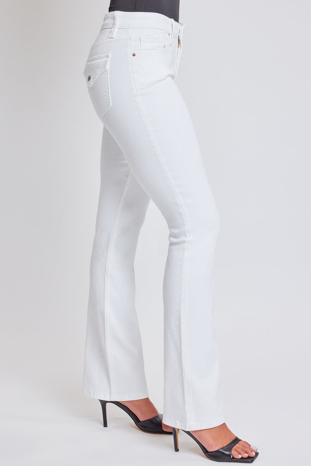 Women's Bootcut Jeans with Flap Pockets