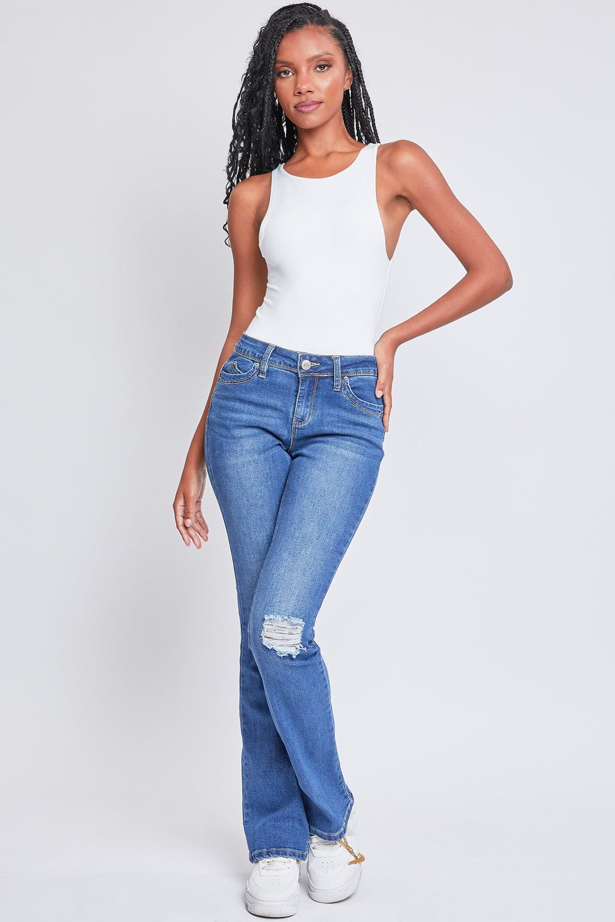 Women's WannaBettaButt Mid-Rise Bootcut Jeans