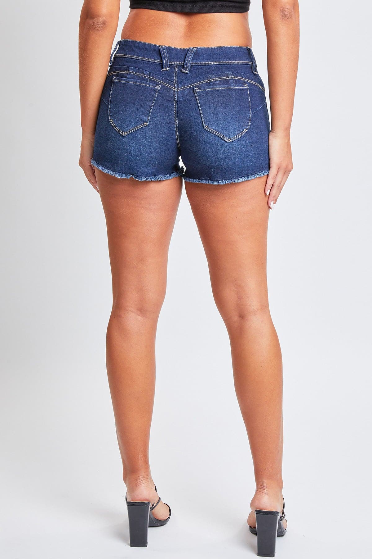 Women's WannaBettaButt Low Rise Frayed Shorts