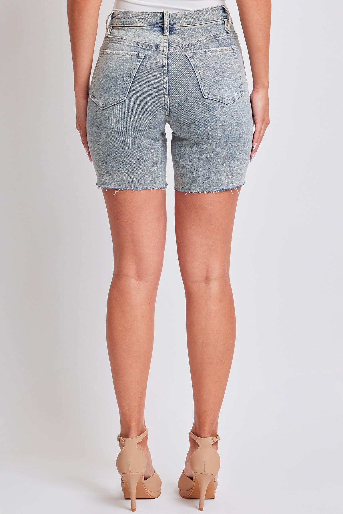 Women's High Rise Long Short Denim