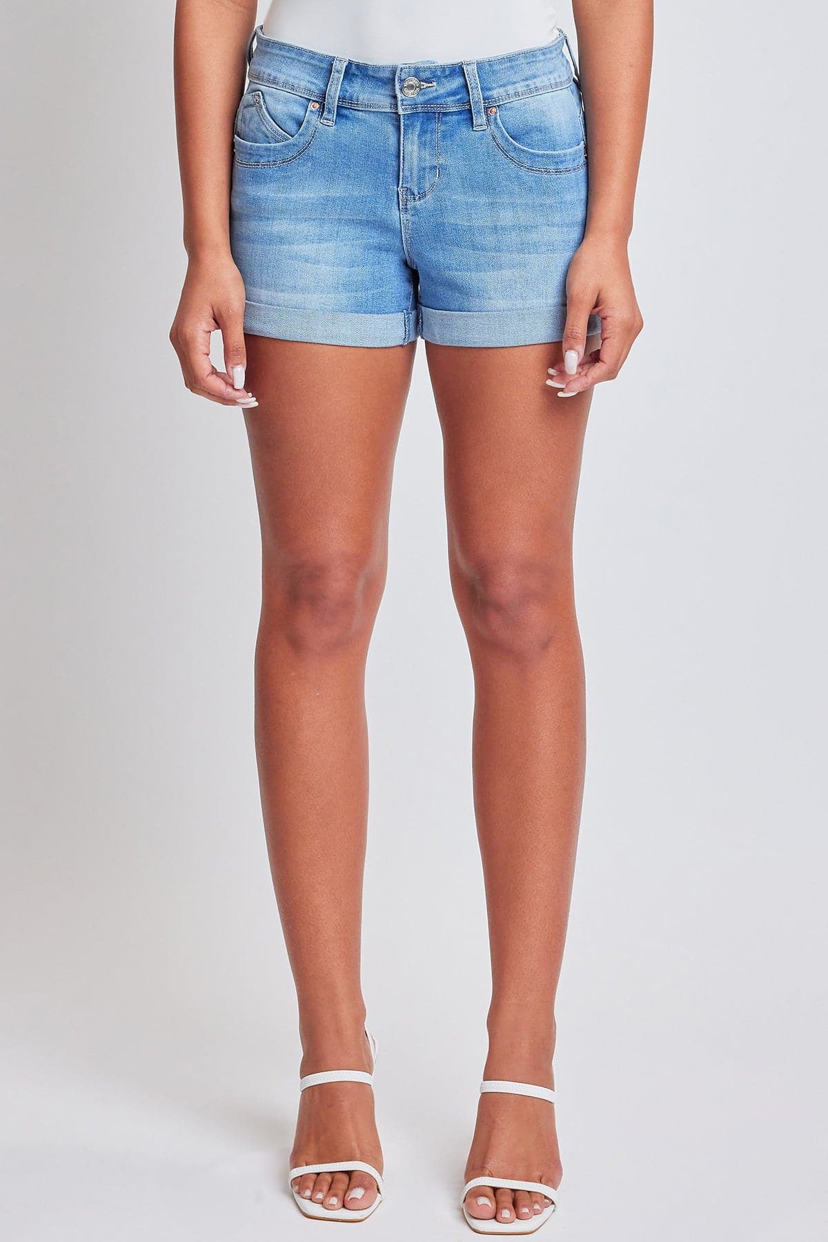 Women's WannaBettaButt Cuffed Denim Shorts