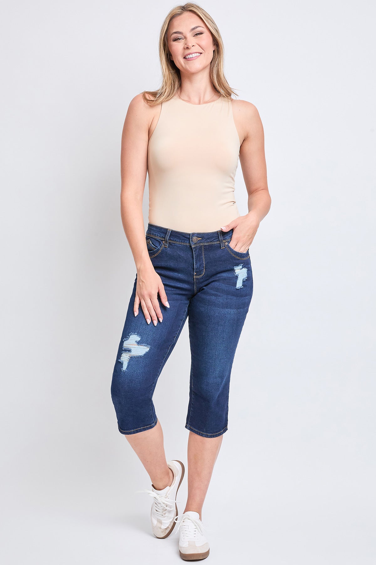 Women's Sustainable WannaBettaButt Capri Jeans
