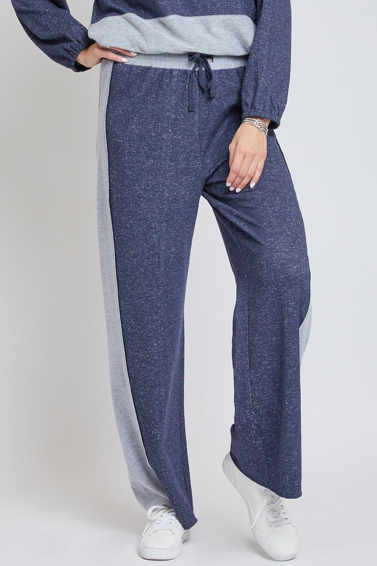 Women's Pull On Wide Leg Pant with Raw Edge Hem