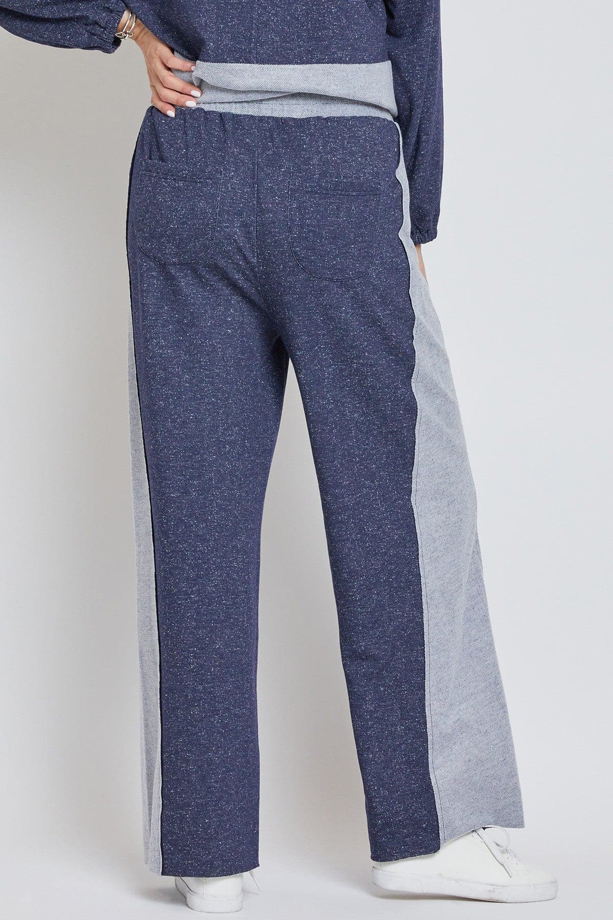 Women's Pull On Wide Leg Pant with Raw Edge Hem