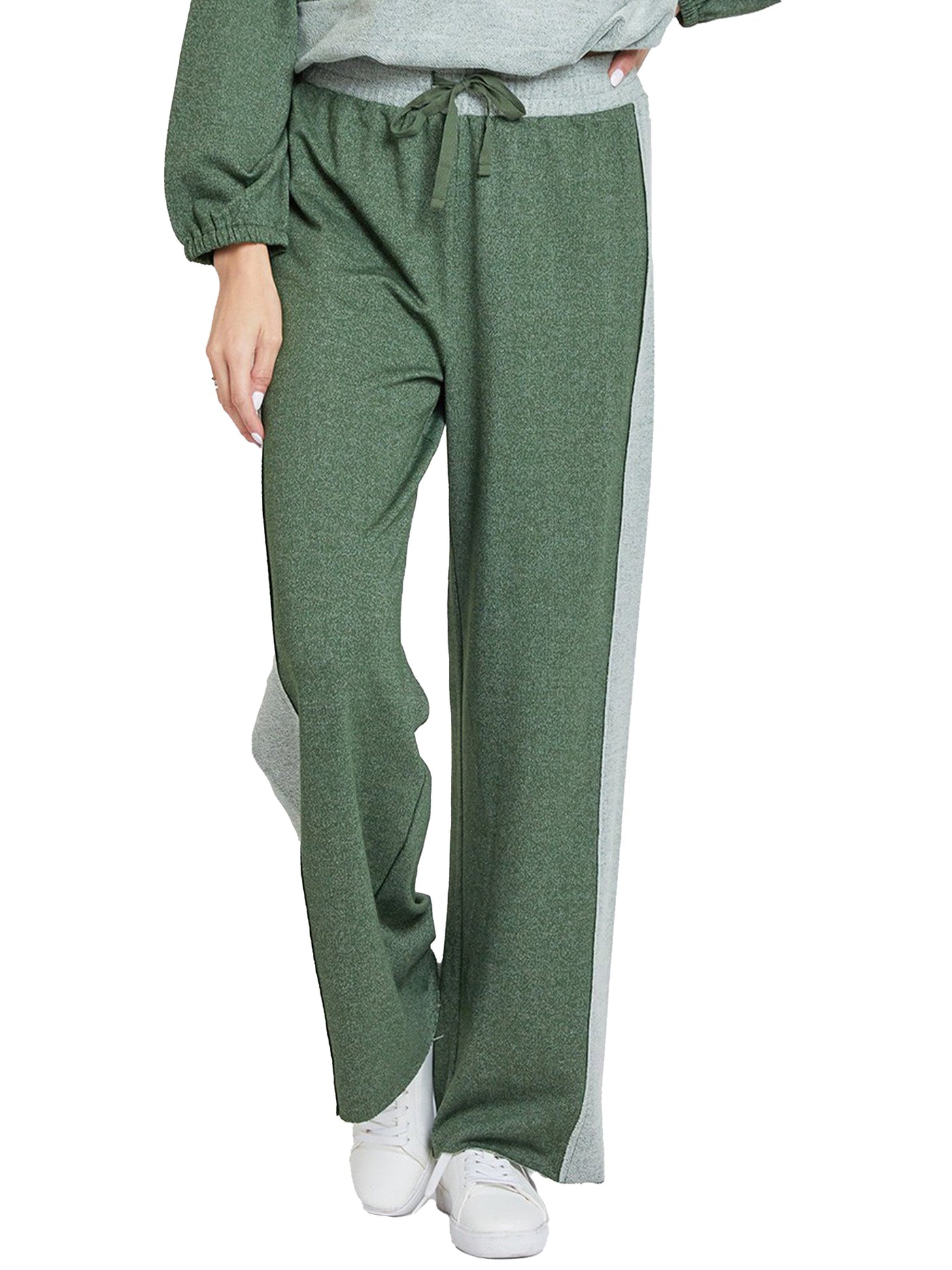 Women's Pull On Wide Leg Pant with Raw Edge Hem