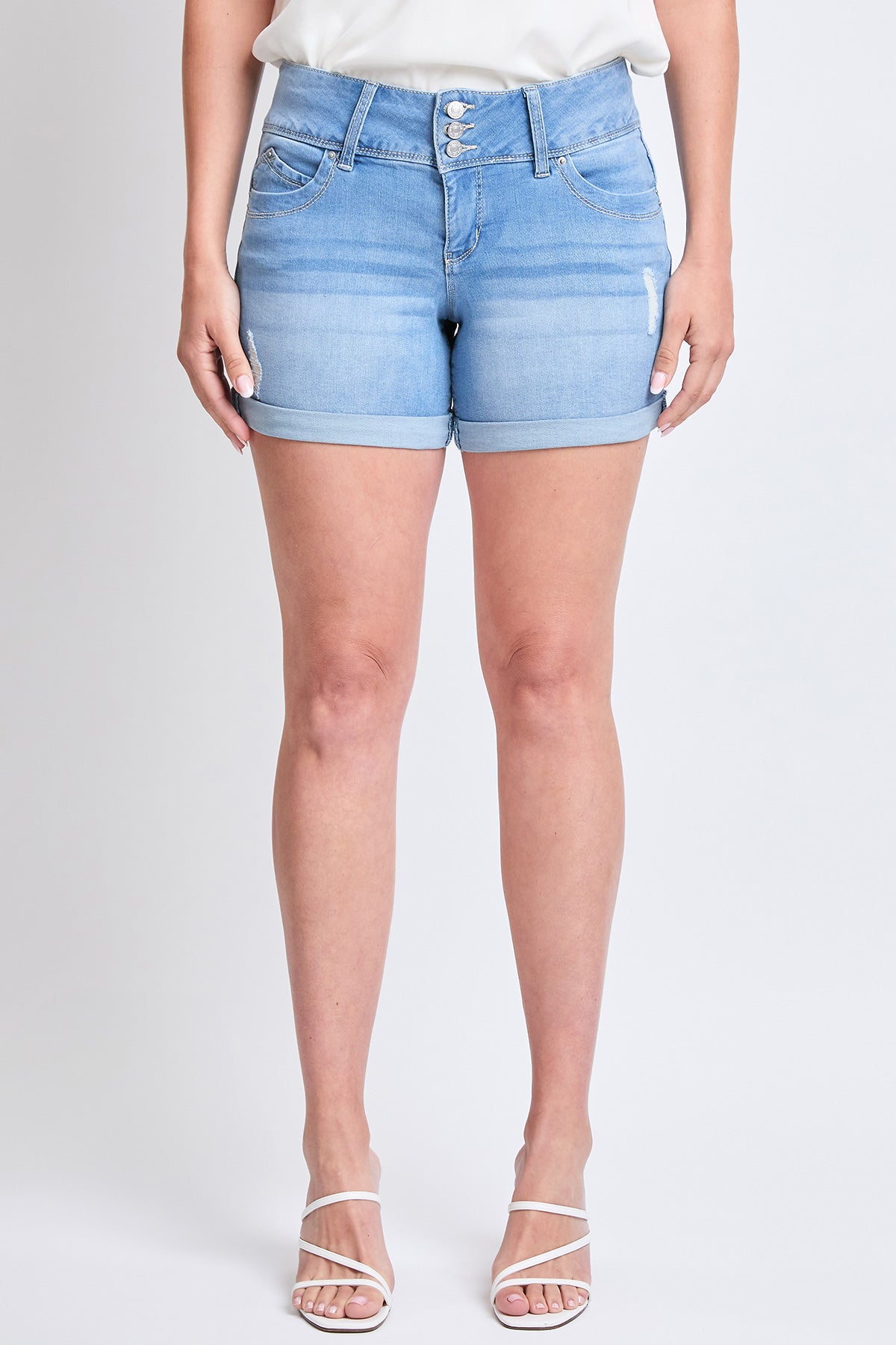 Women's WannaBettaButt 3 Button Cuffed Shorts Sustainable