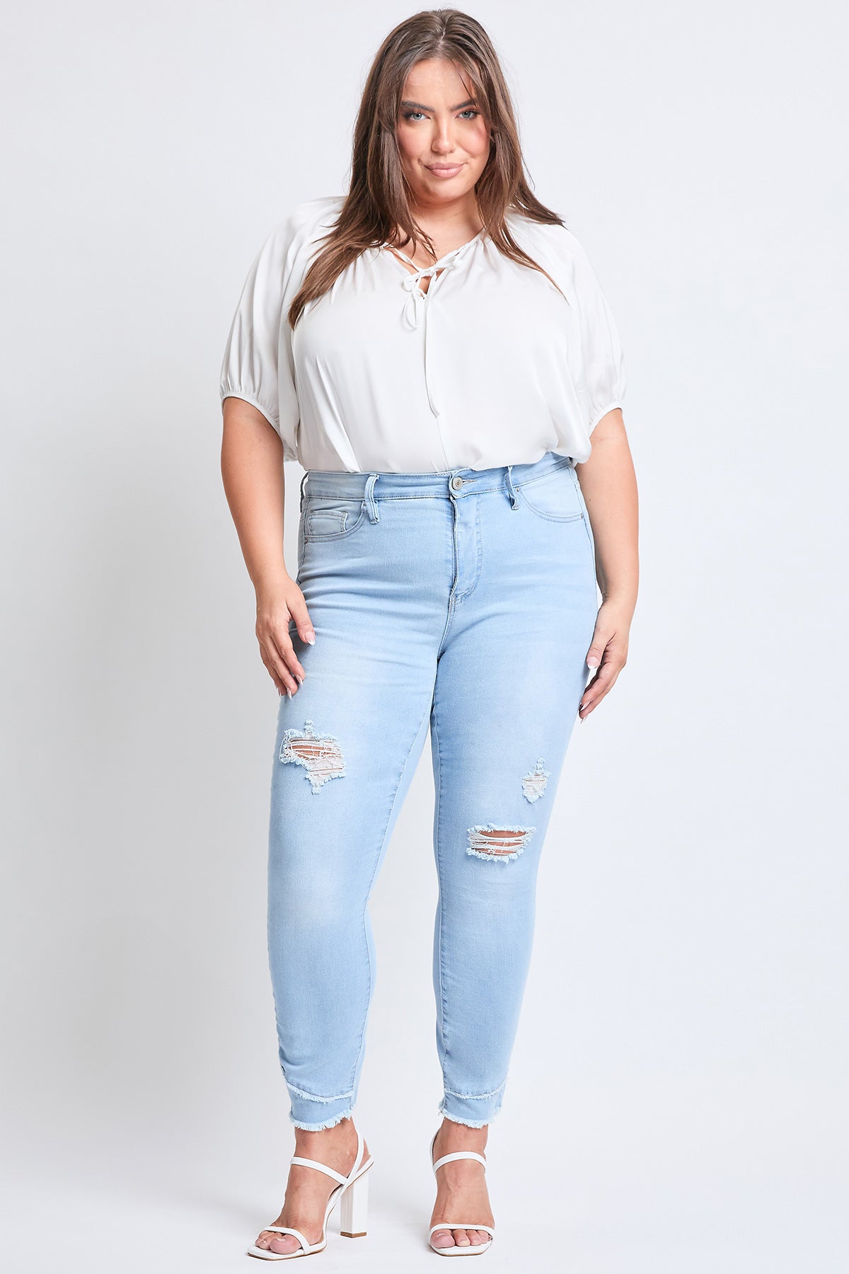 L Light Blue Rips