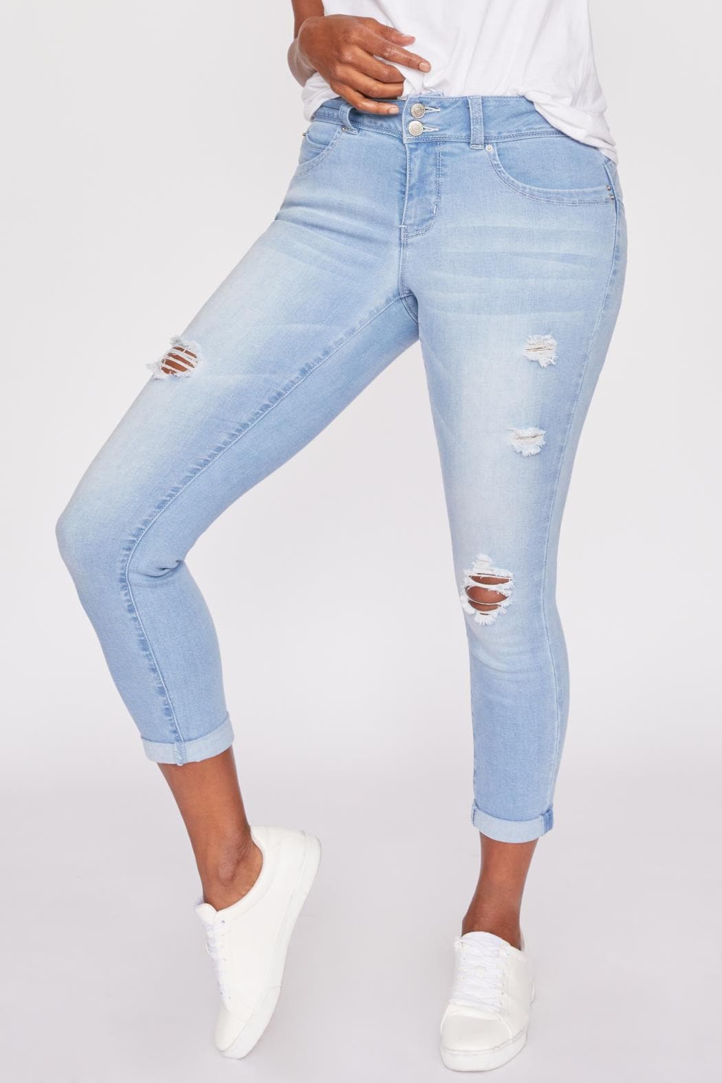 L Light Blue Rips