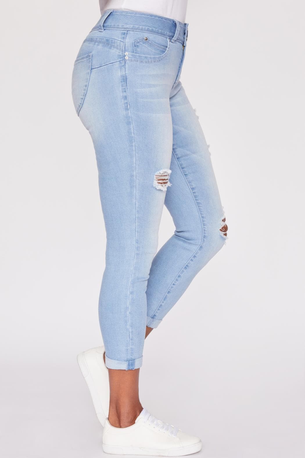 L Light Blue Rips